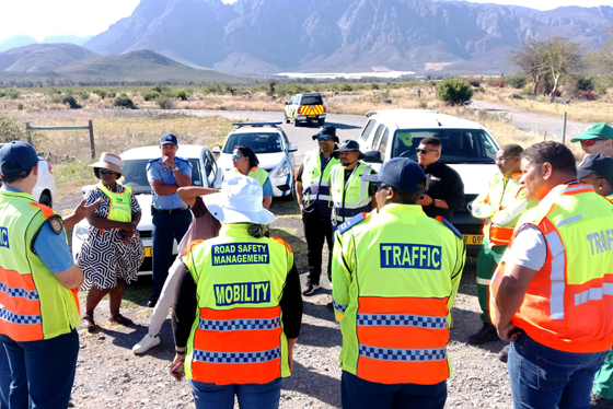 Community Development Workers Road safety roadblock – 5 Oct 2025